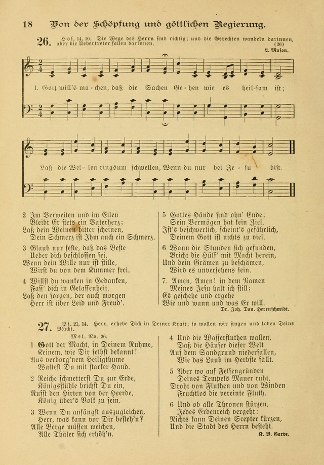 Gesangbuch mit Noten: herausgegeben von der Allgemeinen Conferenz der Mennoniten von Nord-Amerika page 18