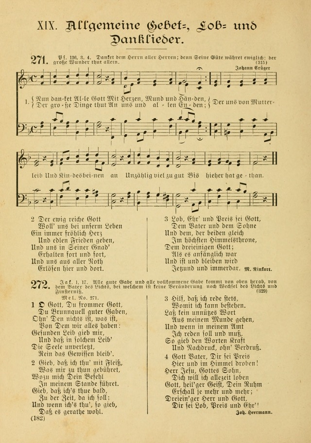 Gesangbuch mit Noten: herausgegeben von der Allgemeinen Conferenz der Mennoniten von Nord-Amerika page 182