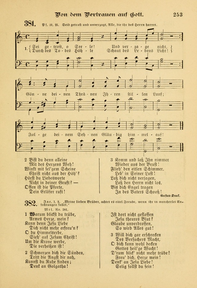 Gesangbuch mit Noten: herausgegeben von der Allgemeinen Conferenz der Mennoniten von Nord-Amerika page 253