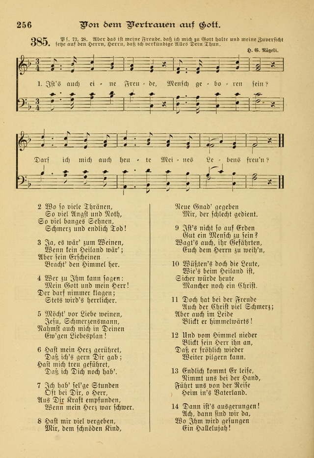 Gesangbuch mit Noten: herausgegeben von der Allgemeinen Conferenz der Mennoniten von Nord-Amerika page 256