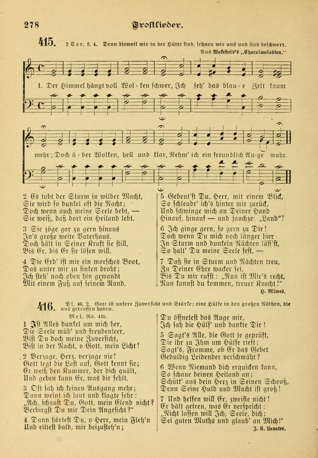 Gesangbuch mit Noten: herausgegeben von der Allgemeinen Conferenz der Mennoniten von Nord-Amerika page 278