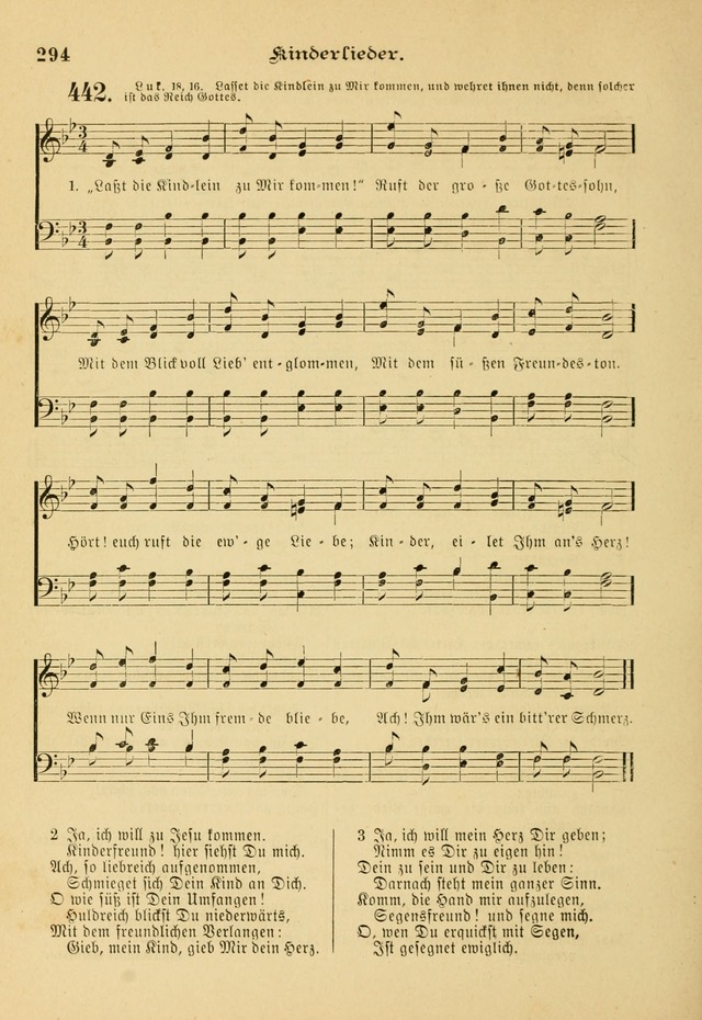 Gesangbuch mit Noten: herausgegeben von der Allgemeinen Conferenz der Mennoniten von Nord-Amerika page 294