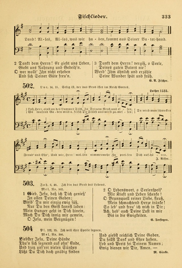 Gesangbuch mit Noten: herausgegeben von der Allgemeinen Conferenz der Mennoniten von Nord-Amerika page 333