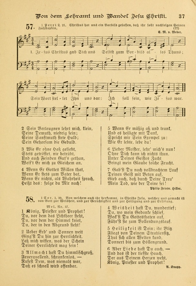 Gesangbuch mit Noten: herausgegeben von der Allgemeinen Conferenz der Mennoniten von Nord-Amerika page 37