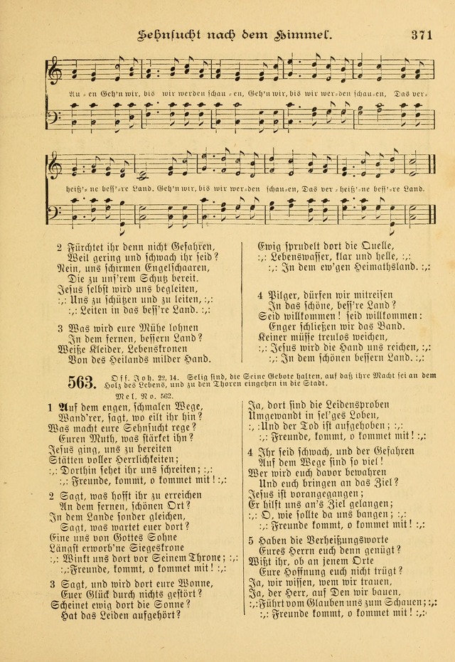 Gesangbuch mit Noten: herausgegeben von der Allgemeinen Conferenz der Mennoniten von Nord-Amerika page 371