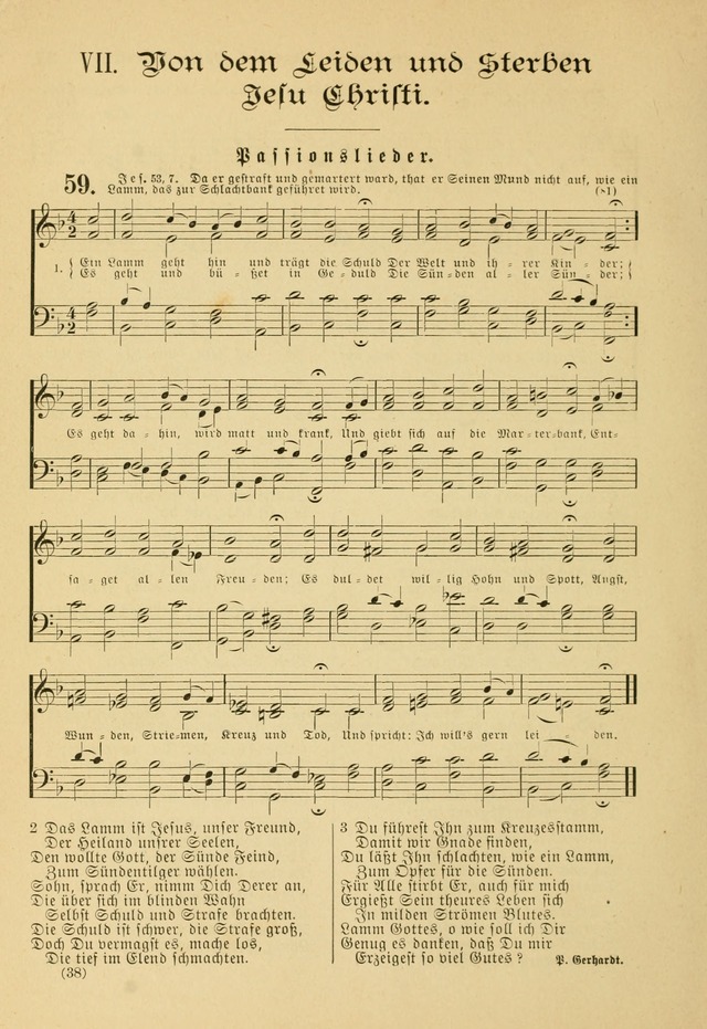 Gesangbuch mit Noten: herausgegeben von der Allgemeinen Conferenz der Mennoniten von Nord-Amerika page 38