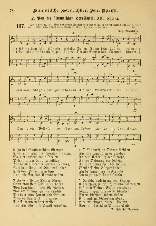 Gesangbuch mit Noten: herausgegeben von der Allgemeinen Conferenz der Mennoniten von Nord-Amerika page 70