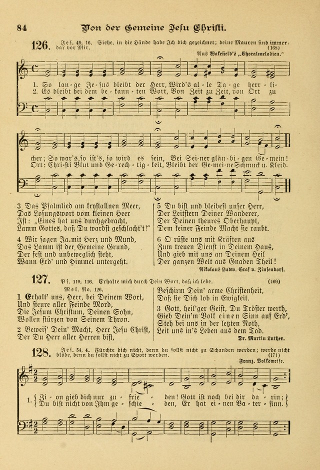Gesangbuch mit Noten: herausgegeben von der Allgemeinen Conferenz der Mennoniten von Nord-Amerika page 84