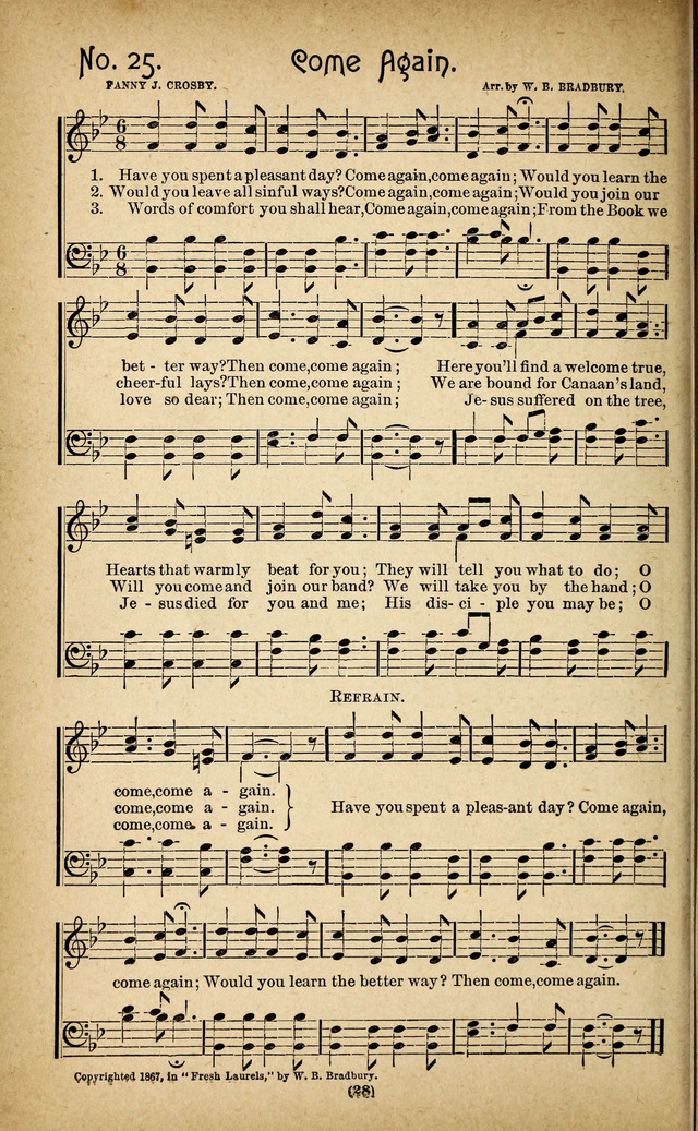 The Glad Refrain for the Sunday School: a new collection of songs for worship page 24
