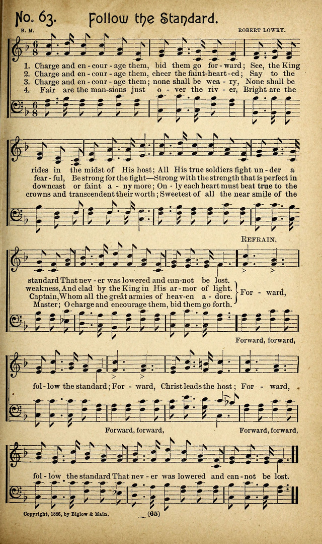 The Glad Refrain for the Sunday School: a new collection of songs for worship page 61