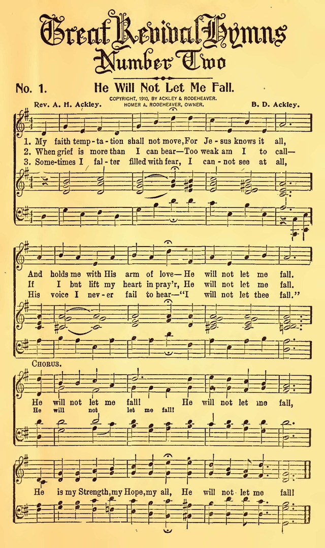 Great Revival Hymns No. 2 page 1