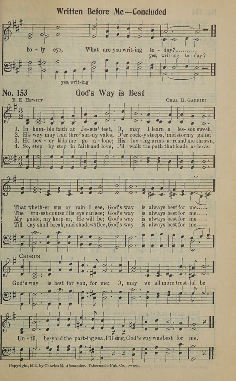 The Gospel in Song: as used in the Anderson Gospel Crusades page 157