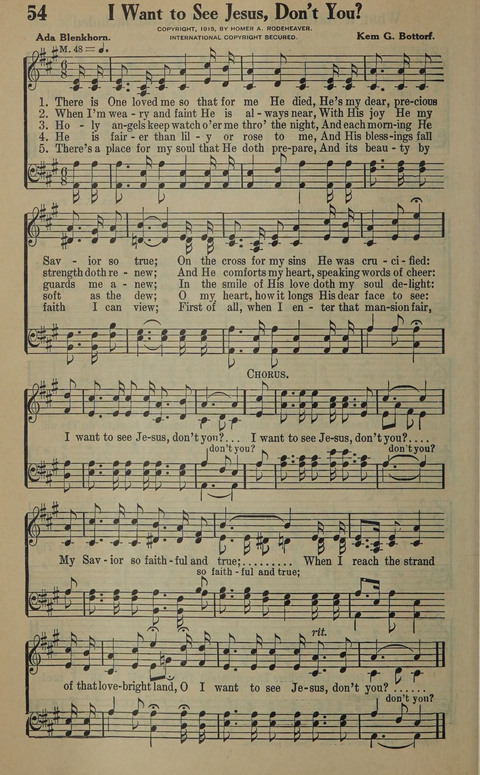 The Gospel in Song: as used in the Anderson Gospel Crusades page 58