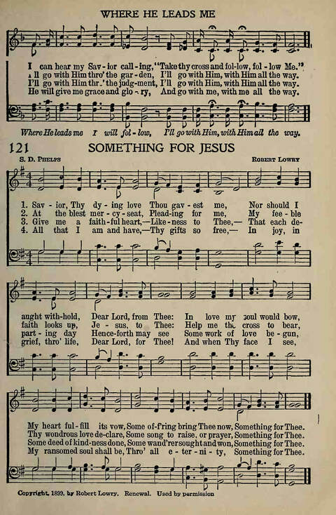 The Gospel in Song: for Use in Evangelistic Meetings or Any Service of the Church page 109