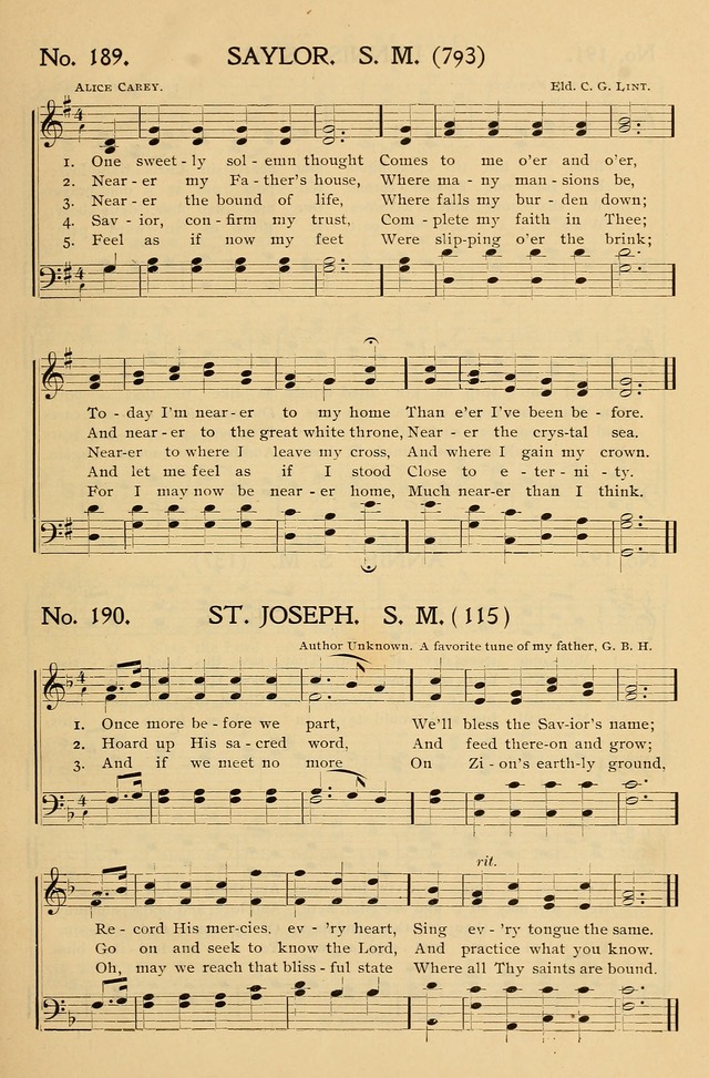 Gospel Songs and Hymns No. 1: for the sunday school, prayer meeting, social meeting, general song service page 179