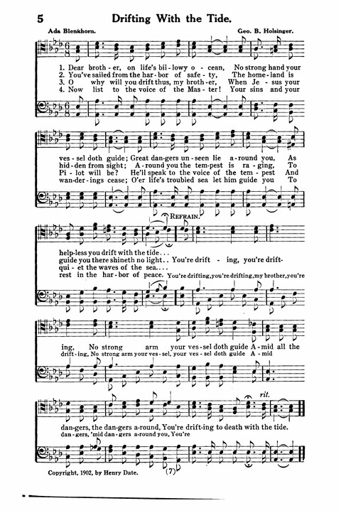 Gospel Songs for Men: a Collection of Quartets and Choruses for Male Voices page 5