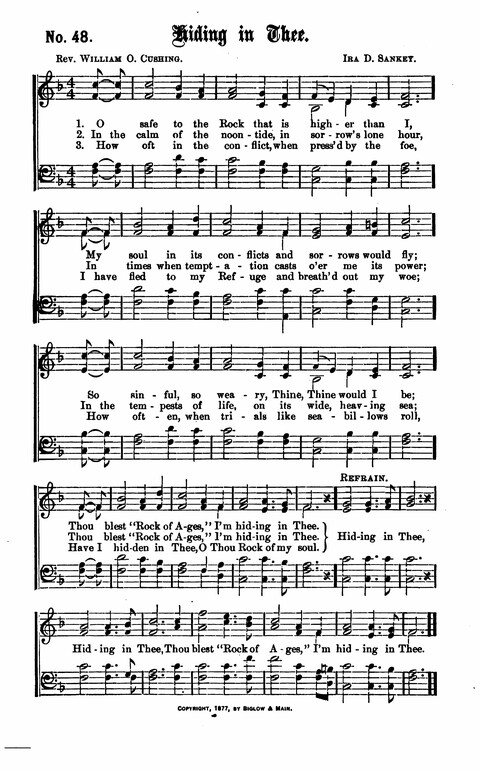 Gospel Tent Songs: Selected by F. H. Jacobs and I. Allan Sankey at the request of the Evangelistic Committee of Greater New York page 48