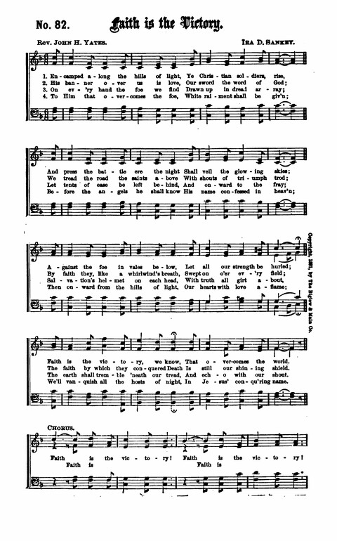 Gospel Tent Songs: Selected by F. H. Jacobs and I. Allan Sankey at the request of the Evangelistic Committee of Greater New York page 76
