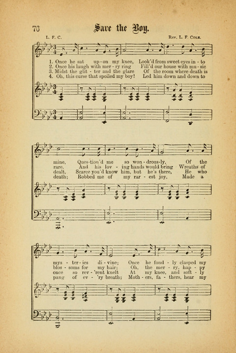 Good Will : A Collection of New Music for Sabbath Schools and Gospel Meetings page 74