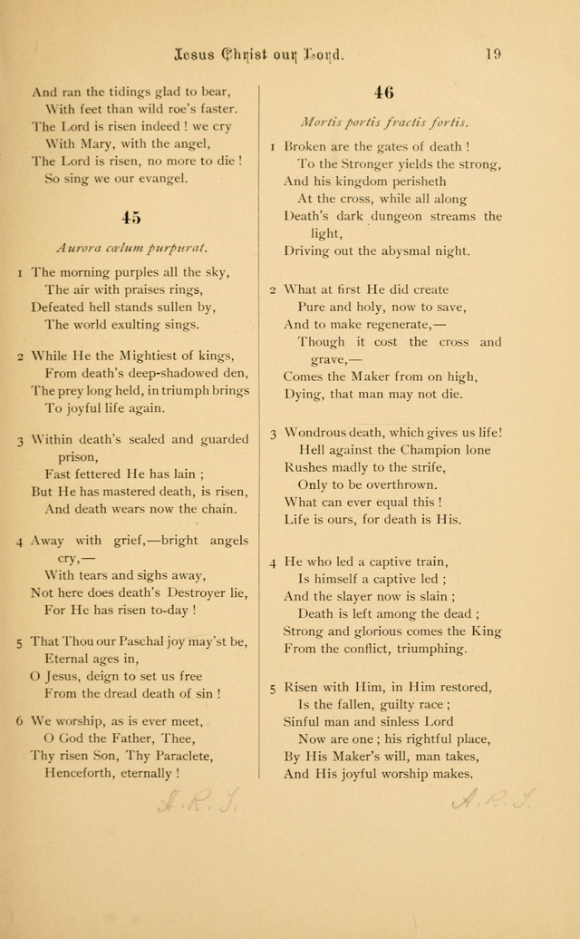 Hymnal page 19
