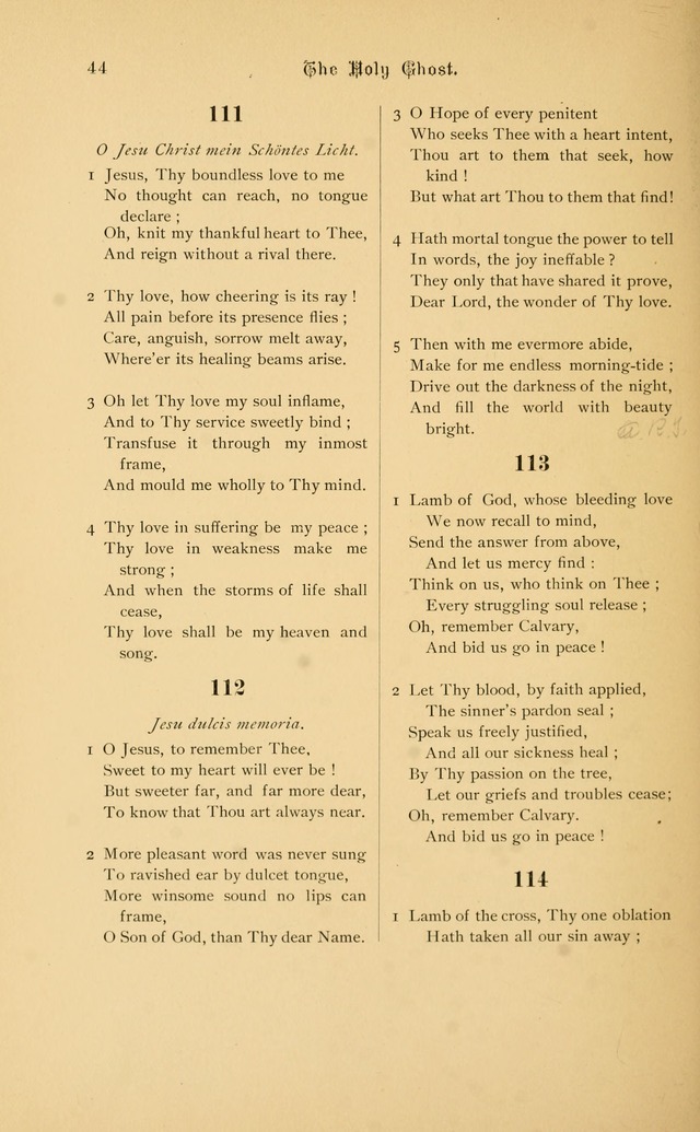 Hymnal page 44