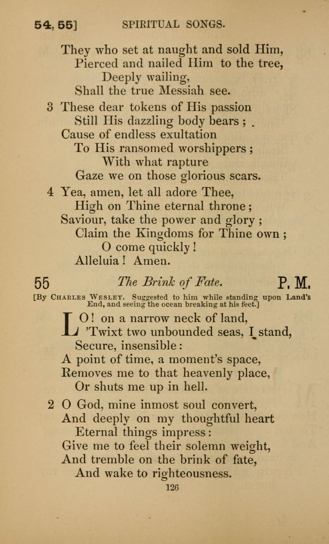 Hymns for All Christians page 126