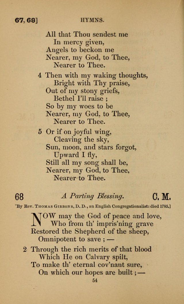 Hymns for All Christians page 54