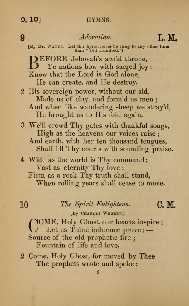 Hymns for All Christians page 8