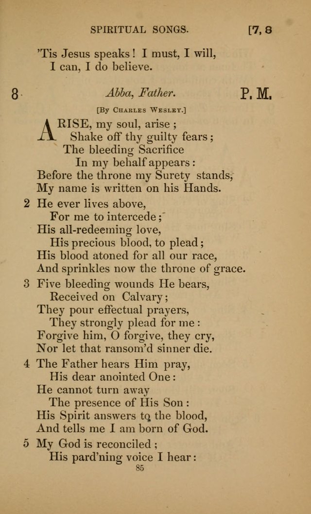 Hymns for All Christians page 85