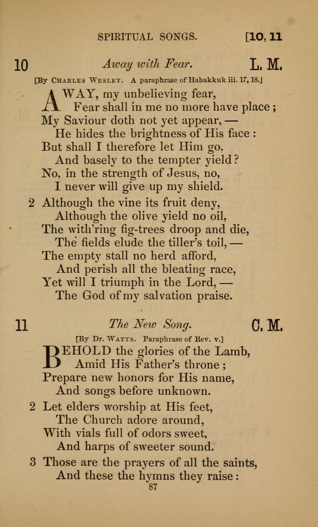 Hymns for All Christians page 87
