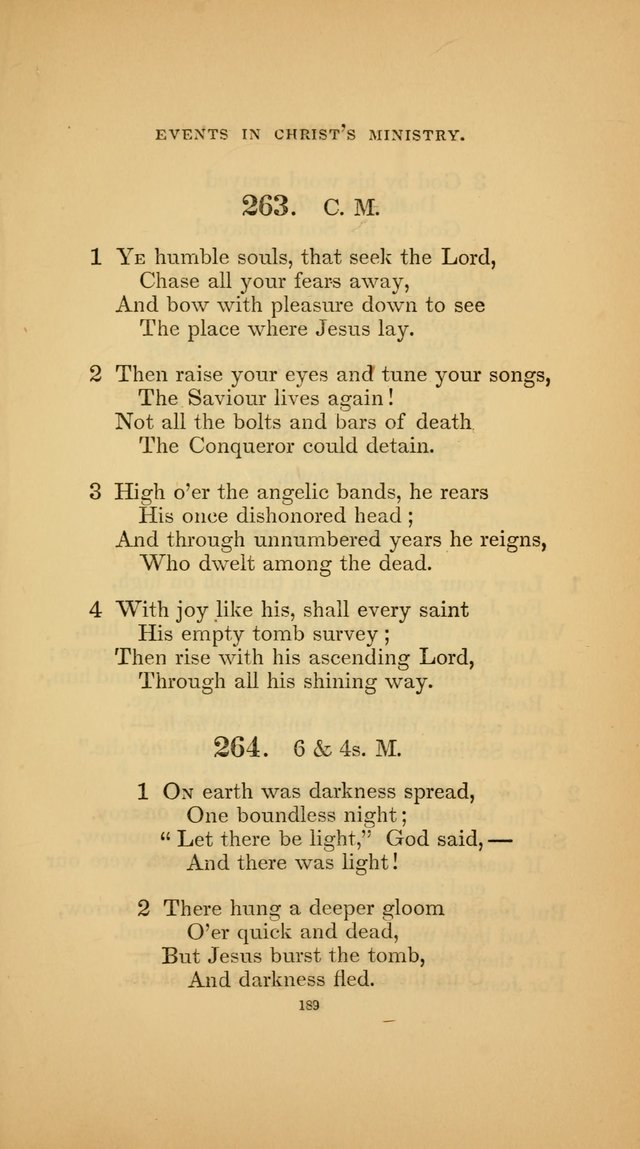 Hymns for the Church of Christ (3rd thousand) page 189