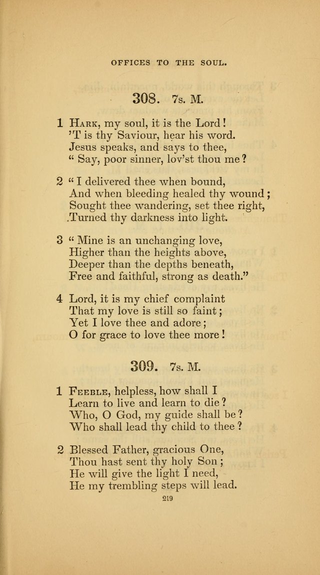 Hymns for the Church of Christ (3rd thousand) page 219