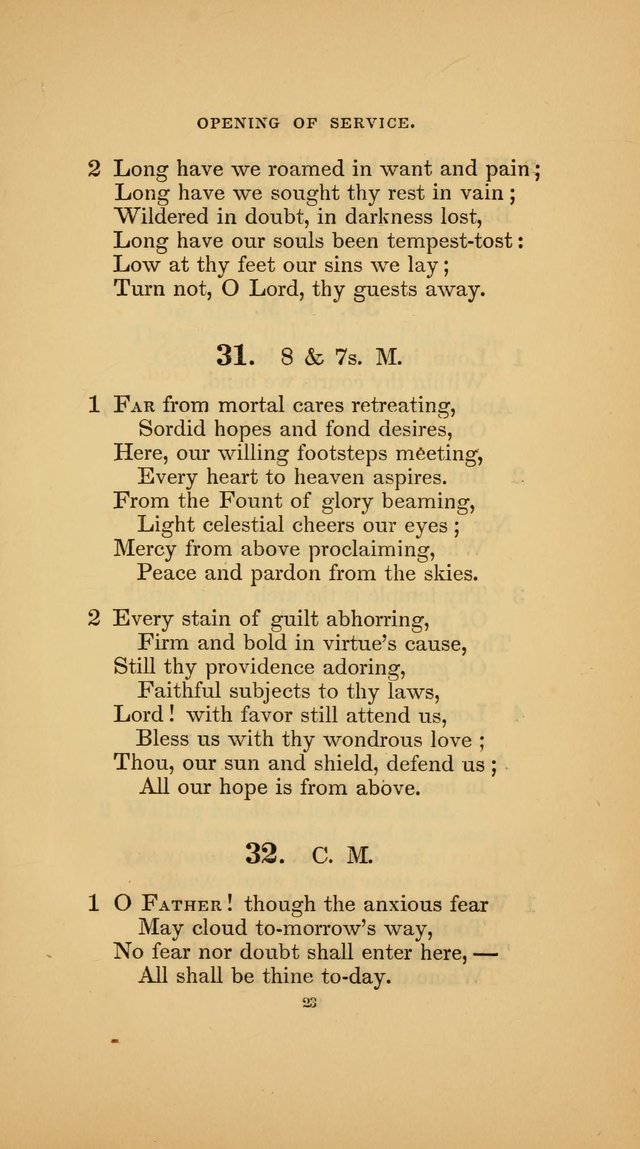 Hymns for the Church of Christ (3rd thousand) page 23