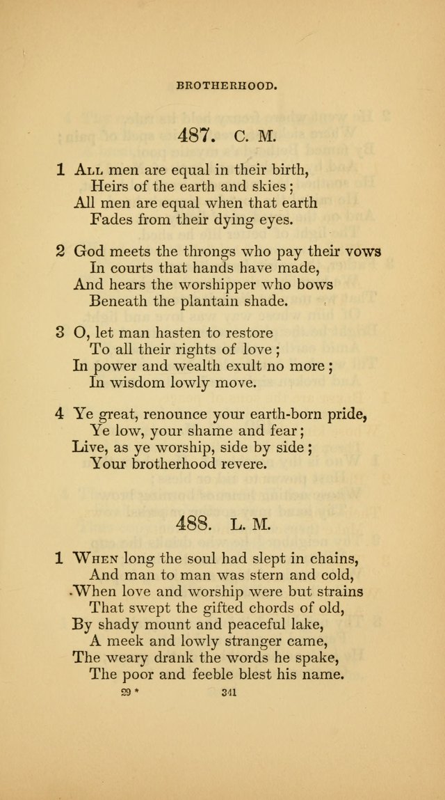 Hymns for the Church of Christ (3rd thousand) page 341