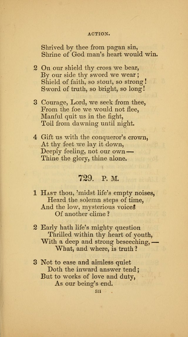 Hymns for the Church of Christ (3rd thousand) page 511