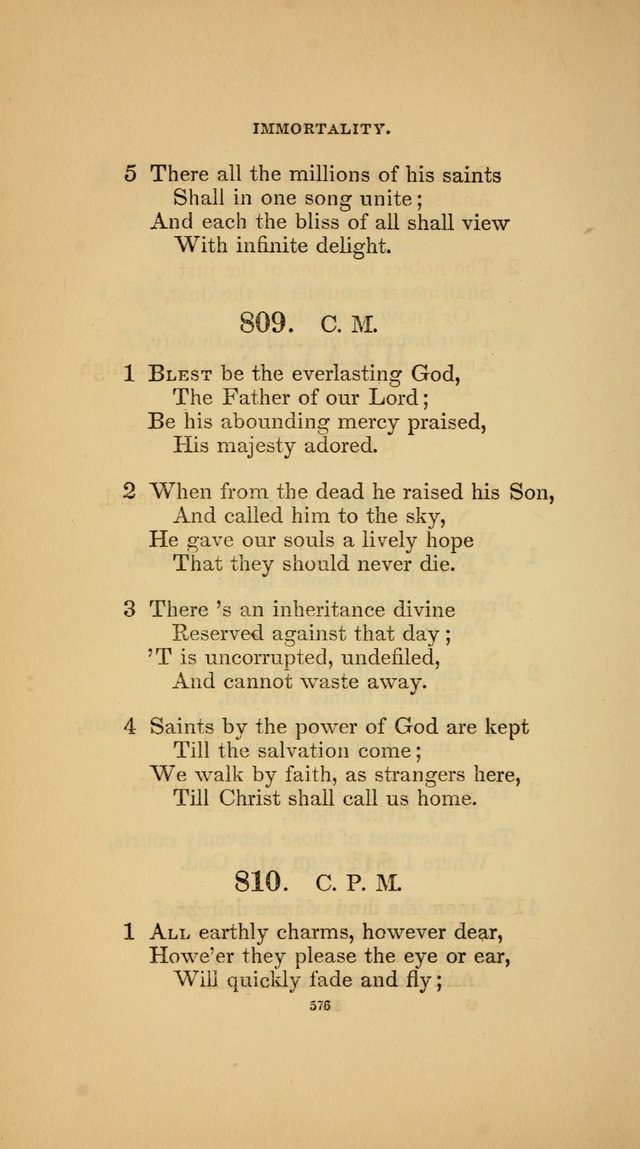 Hymns for the Church of Christ (3rd thousand) page 576