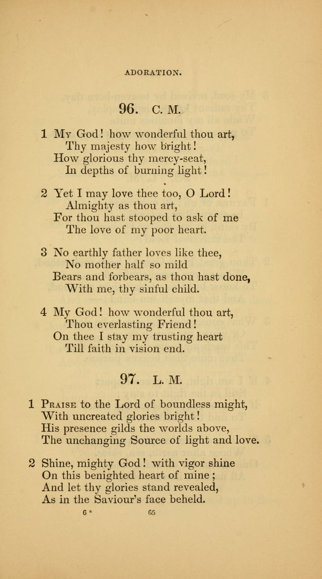 Hymns for the Church of Christ (3rd thousand) page 65