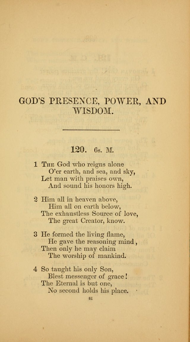 Hymns for the Church of Christ (3rd thousand) page 81