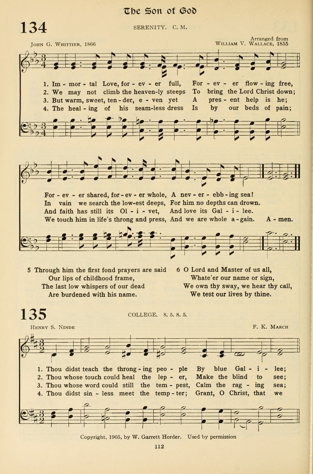 Hymns for the Living Age page 112