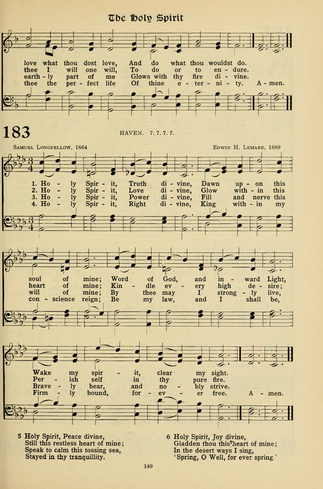 Hymns for the Living Age page 149