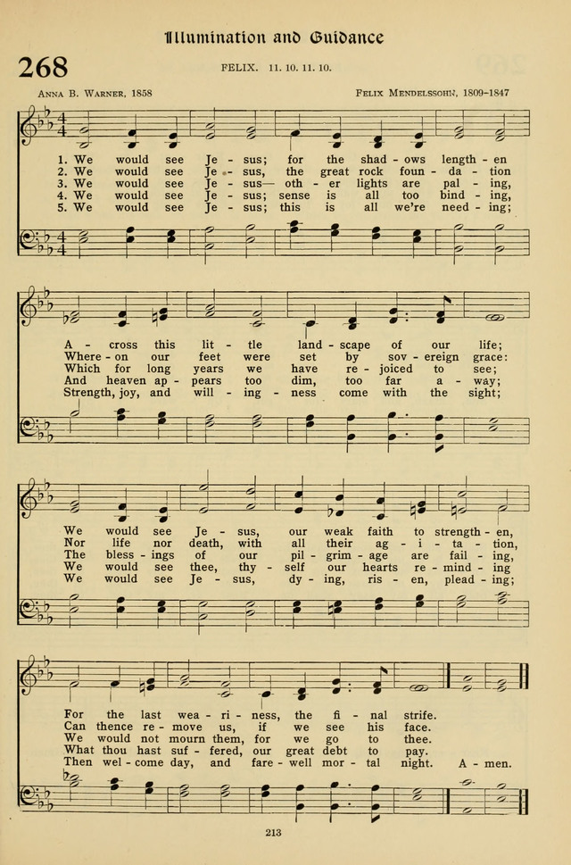 Hymns for the Living Age page 213