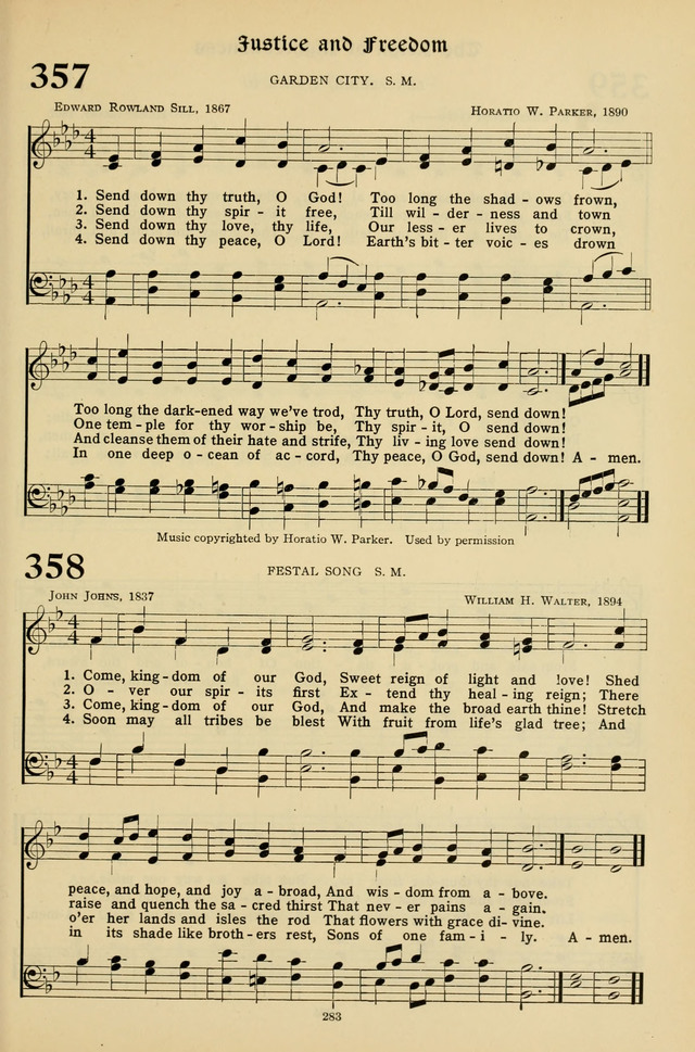 Hymns for the Living Age page 283