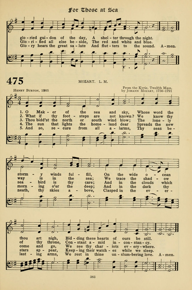Hymns for the Living Age page 383