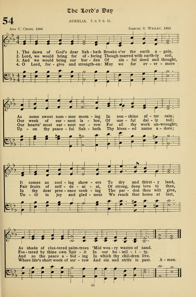 Hymns for the Living Age page 43