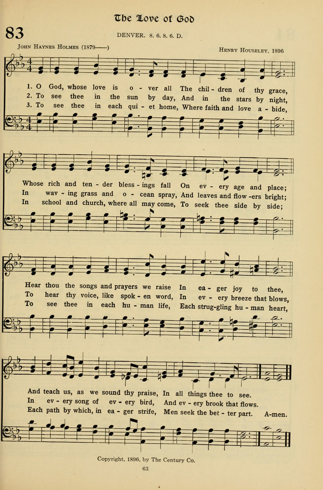 Hymns for the Living Age page 63
