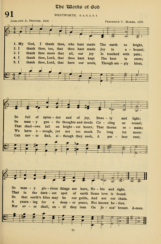 Hymns for the Living Age page 71