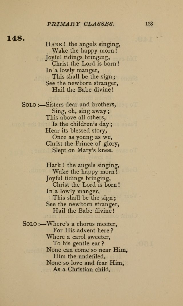 Hymnal for Primary Classes: a collection of hymns and tunes, recitations and exercises, being a manual for primary Sunday-schools (Words ed.) page 120