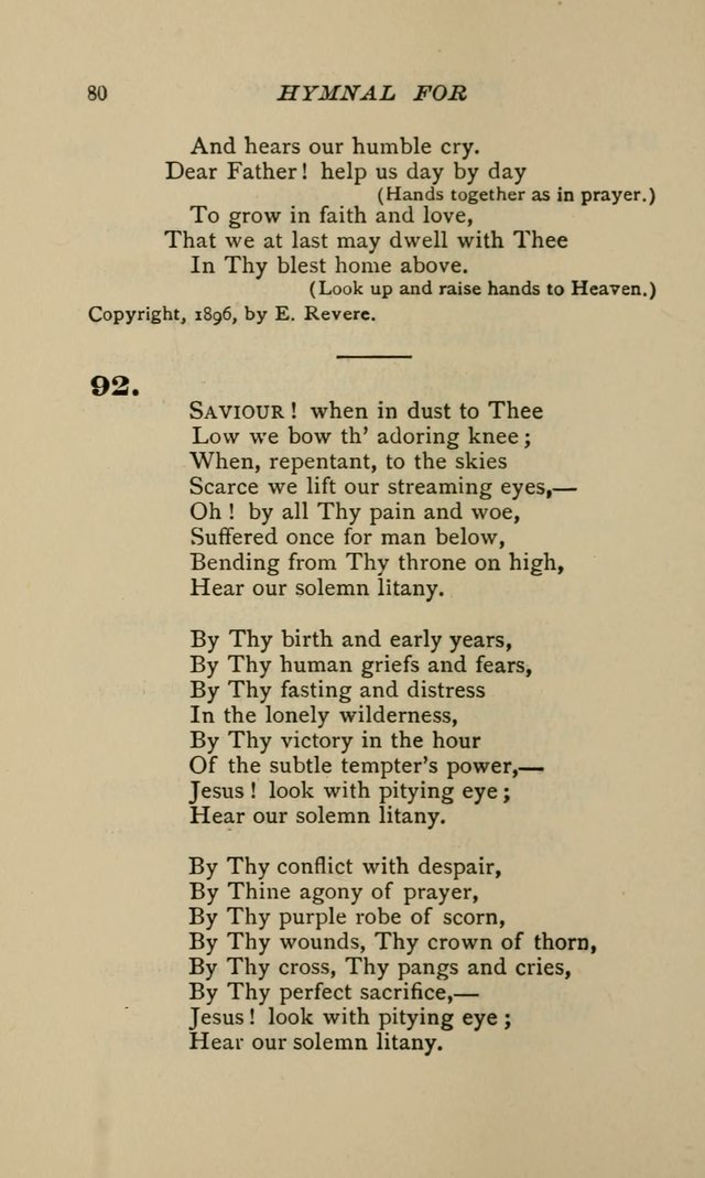Hymnal for Primary Classes: a collection of hymns and tunes, recitations and exercises, being a manual for primary Sunday-schools (Words ed.) page 77