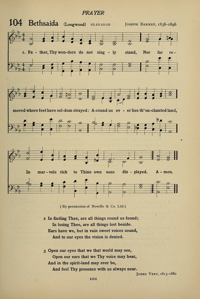 Hymns for Schools and Colleges page 101