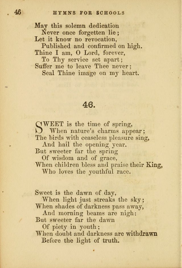 Hymns for Schools and Families page 46